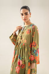 2-Pc Printed Lawn Shirt with Straight Trouser SCPM3-0059